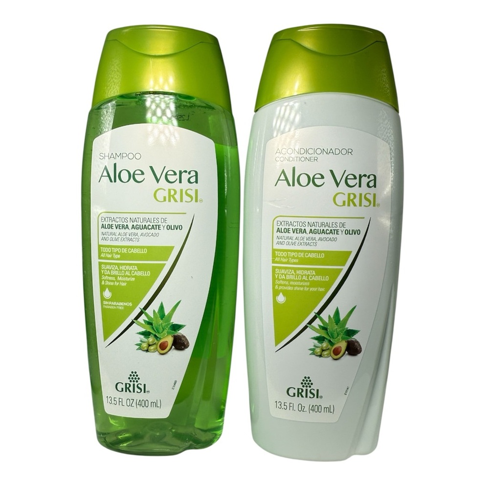 Grisi Aloe Vera Shampoo & Conditioner Set | 13.5 fl oz Each | Hydrating